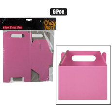 Party Snack Box / Loot Box - 6 Piece - PINK
